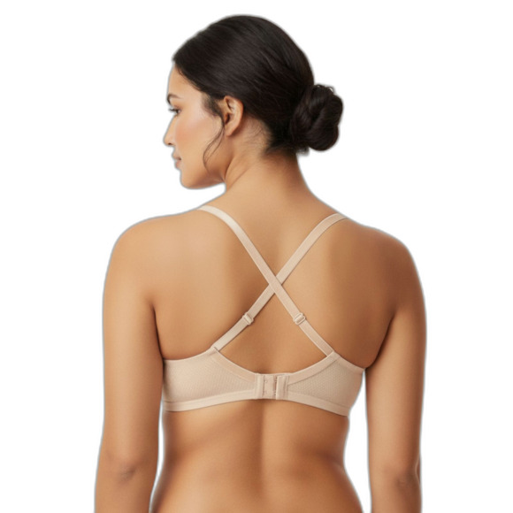 Hanes Oh So Light Wireless Bra Nude Medium - Picture 4 of 4
